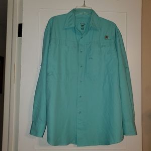 Mens size M Collared fishing shirt